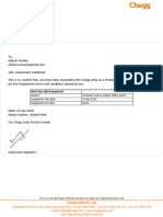 Assignment Certificate PDF