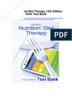 Nutrition and Diet Therapy 12Th Edition Roth Test Bank Full Chapter PDF