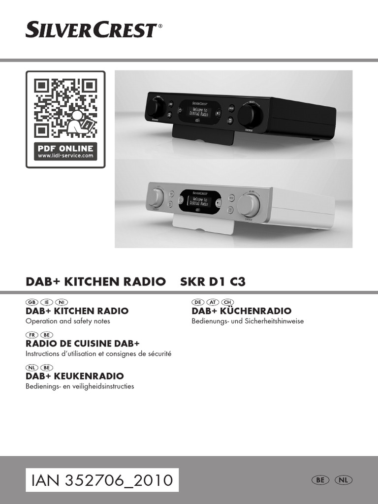 Dab+ Kitchen Radio SKR D1 C3: Dab+ Kitchen Radio Radio de Cuisine Dab+ ...