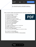 Ficha Portugues 7 8 9 Anos Funcoes Sintaticas - PDF