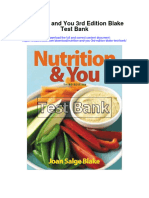 Nutrition and You 3Rd Edition Blake Test Bank Full Chapter PDF