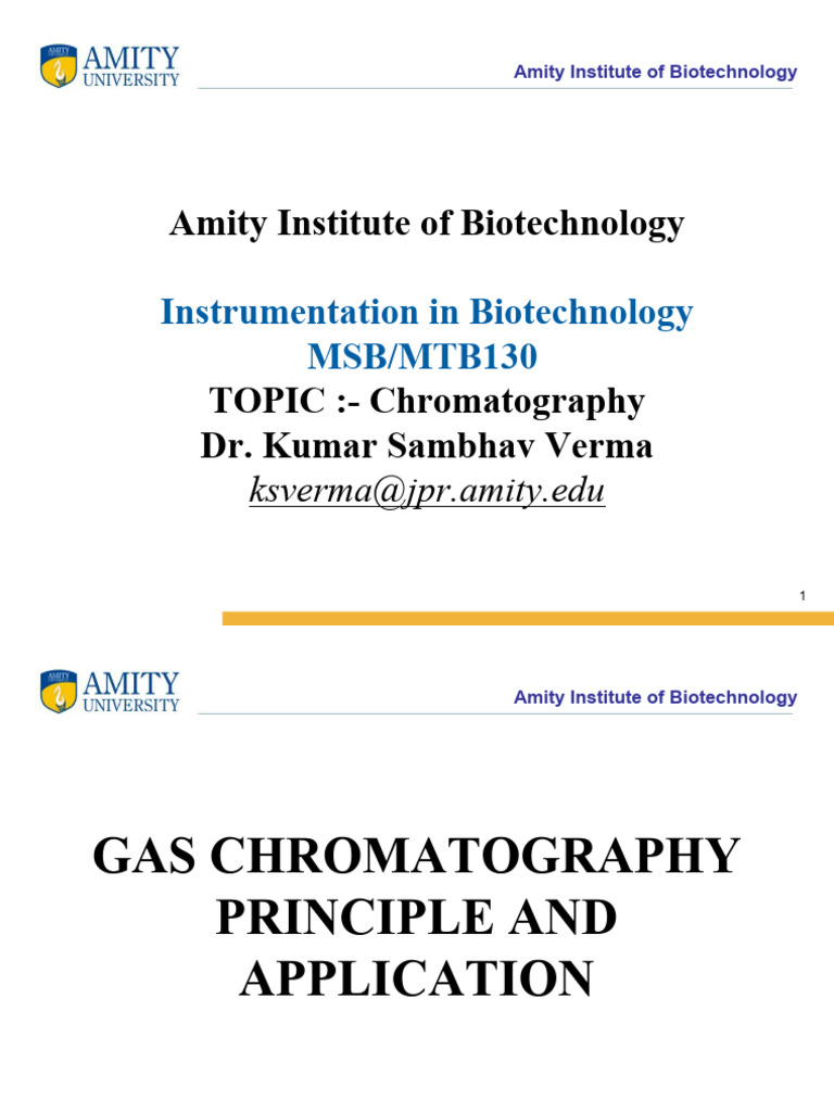 6_Gas_Chromatography Principle and Application PDF Gas