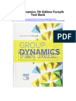 Group Dynamics 7Th Edition Forsyth Test Bank Full Chapter PDF