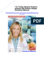 Ebook Chemistry For Today General Organic and Biochemistry 8Th Edition Seager Solutions Manual Full Chapter PDF
