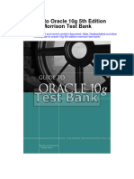 Guide To Oracle 10G 5Th Edition Morrison Test Bank Full Chapter PDF