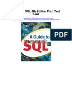 Guide To SQL 8Th Edition Pratt Test Bank Full Chapter PDF