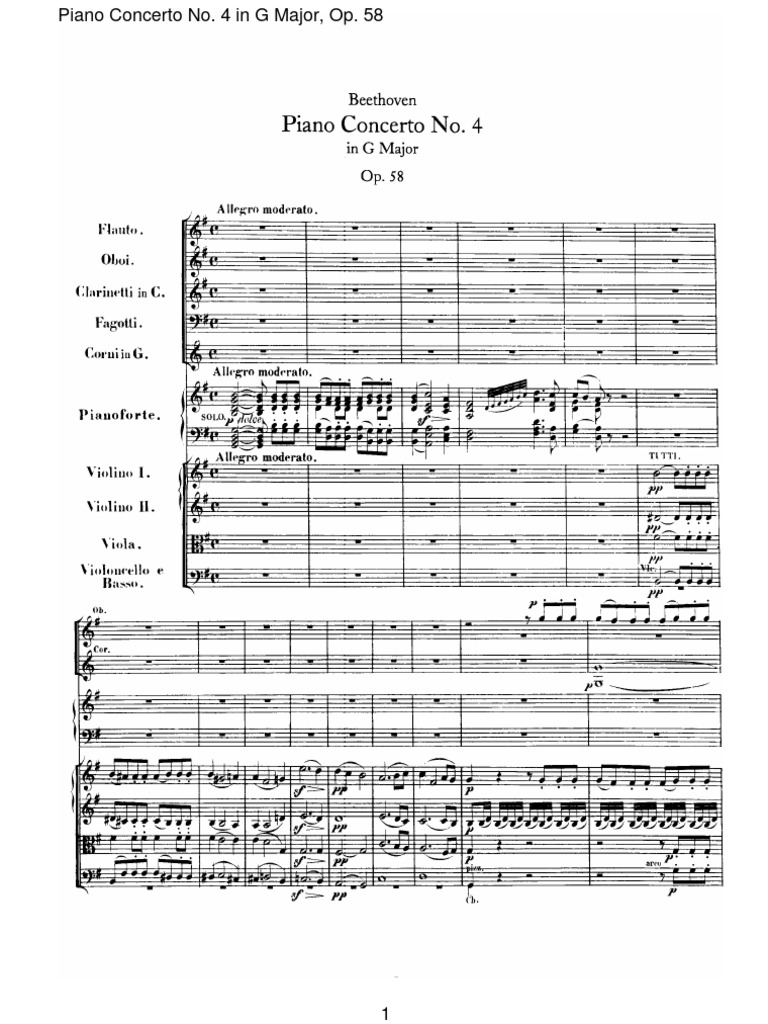 beethoven piano concerto no 4 analysis