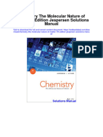 Ebook Chemistry The Molecular Nature of Matter 7Th Edition Jespersen Solutions Manual Full Chapter PDF