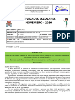 Apostila de Biologia - Novembro - 2º Ano - Noturno