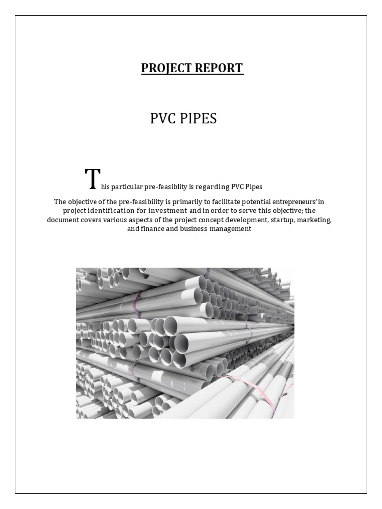 PVC Pipe Project Report Humcf0 Download Free PDF Plumbing