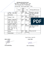 2.4.06.KẾ HOẠCH GIẢNG DẠY GV- K18AB- TÂM LÝ - Y ĐỨC