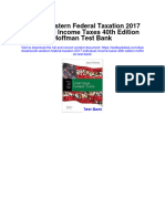South Western Federal Taxation 2017 Individual Income Taxes 40Th Edition Hoffman Test Bank Full Chapter PDF