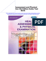 Health Assessment and Physical Examination 5Th Edition Estes Test Bank Full Chapter PDF