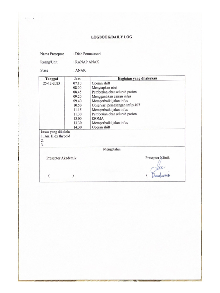 Adl Ranap - D | PDF