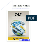 Om 6Th Edition Collier Test Bank Full Chapter PDF