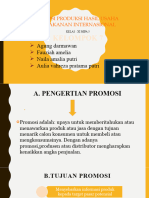 Promosi Produksi Hasil Usaha