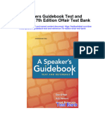 Download Speakers Guidebook Text And Reference 7Th Edition Ohair Test Bank full chapter pdf