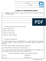 Atividade de Geografia o Velho o Novo e o Novissimo Mundo 8 Ano