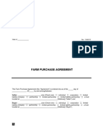 Farm Purchase Agreement Template