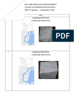 Nota LPJ Cash Advance Settlement Banyuwangi 1 I Periode 29 Agustus-9September 2022 (FEC Coach Rifgie Indiraswari)