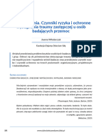 A - Cena Słuchania. Czynniki Ryzyka I Ochronne Wystąpienia Traumy Zastępczej U Osób Badających Przemoc