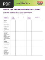 Sample Feedback Forms