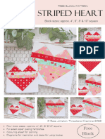 Striped Heart PDF Pattern