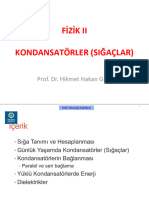 Fizik2 Hafta6 Kondansatörler