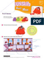 Pre A1 Starters Max Worksheet - PDF Unit6