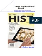 Hist 3Rd Edition Schultz Solutions Manual Full Chapter PDF