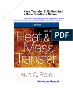 Heat and Mass Transfer Si Edition 2Nd Edition Rolle Solutions Manual Full Chapter PDF