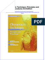 EBOOK Chiropractic Technique Principles and Procedures 3Rd Edition Download Full Chapter PDF Kindle