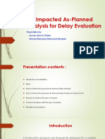 Impacted As-Planned Analysis Topic 6