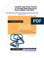 Starting Out With Java From Control Structures Through Data Structures 2Nd Edition Gaddis Test Bank Full Chapter PDF