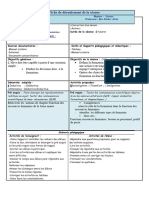 Fiche de Déroulement de La Séance LA FORMATION POUR BAC