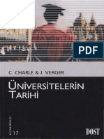 Christophe Charle Jacques Verger Üniversitelerin Tarihi Dost Kitabevi