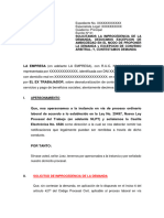 Modelo Contestación de Demanda Laboral