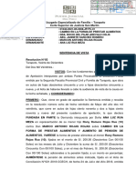 Sentencia de ALIMENTOS Rua Sala