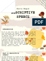 Descriptive Speech