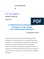 Séance #3 - GEOECONOMIE CONTEMPORAINE