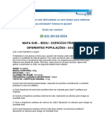 Mapa Sub - Bedu - Exercício Físico Nas Diferentes Populações - 54/2023