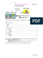 Sigma Notation Worksheet by Topic + Solutions