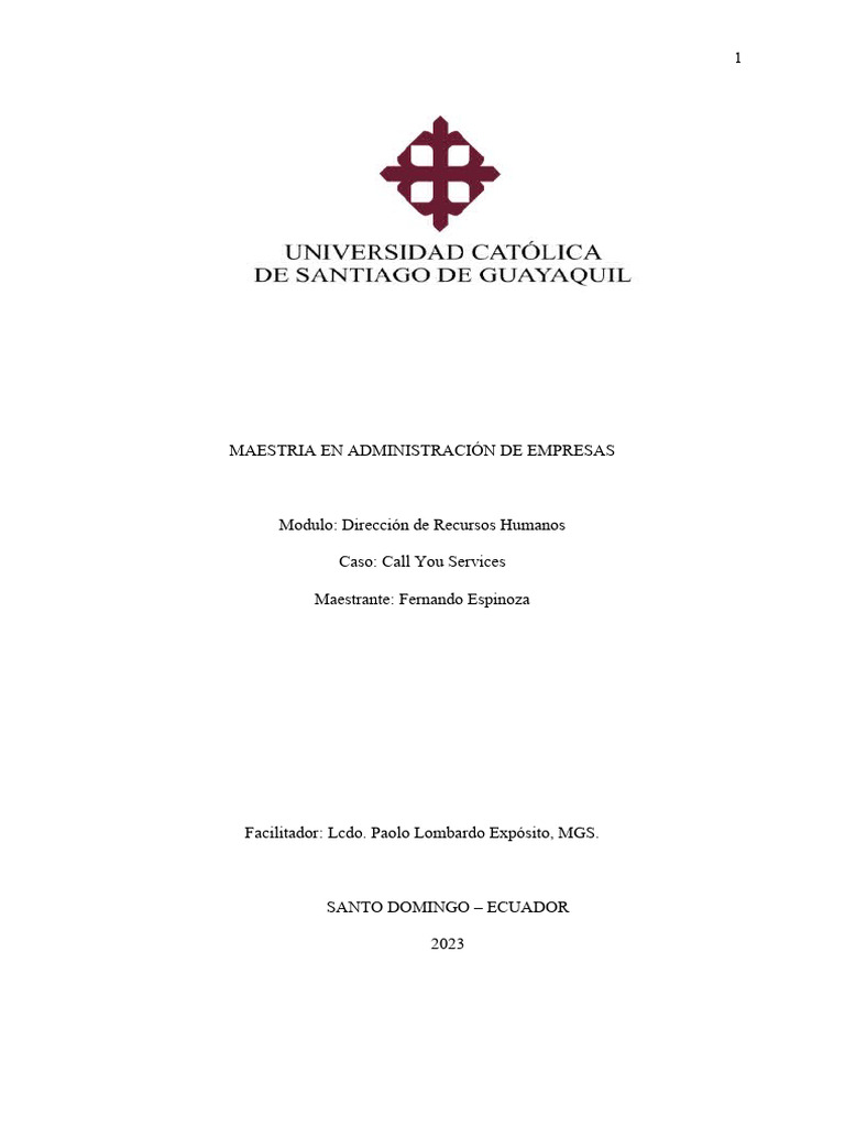 Caso final call you services rrhh pdf