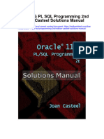 Download Oracle 11G Pl Sql Programming 2Nd Edition Casteel Solutions Manual full chapter pdf