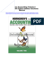 Horngrens Accounting Volume 2 Canadian 10Th Edition Nobles Solutions Manual Full Chapter PDF