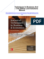 Statistical Techniques in Business and Economics 17Th Edition Lind Solutions Manual Full Chapter PDF