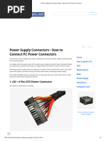 Power Supply Connectors Guide - Types of PC Power Connectors