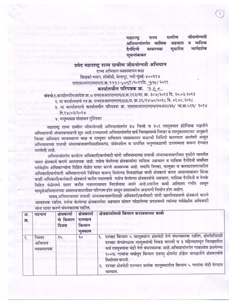 Work Circular 369 | PDF