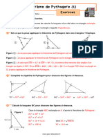 Exercices Correction Théorème de Pythagore 4ème