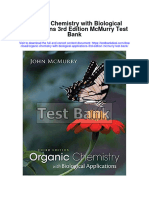 Organic Chemistry With Biological Applications 3Rd Edition Mcmurry Test Bank Full Chapter PDF